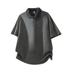Photo: Men's Washed Cotton Polo Shirt | Seoden London — view 1