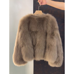 Photo: Monte Carlo Cropped Faux Fur Jacket | Seoden London — view 3
