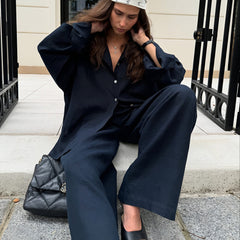 Photo: Women's Button-Up Cotton Pyjama Set | Seoden London — view 3