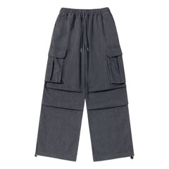 Photo: Men's Pleated Wide Leg Cargo Trousers | Seoden London — view 3