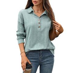 Photo: Sofia Relaxed Button-Collar Top | Seoden London — view 4