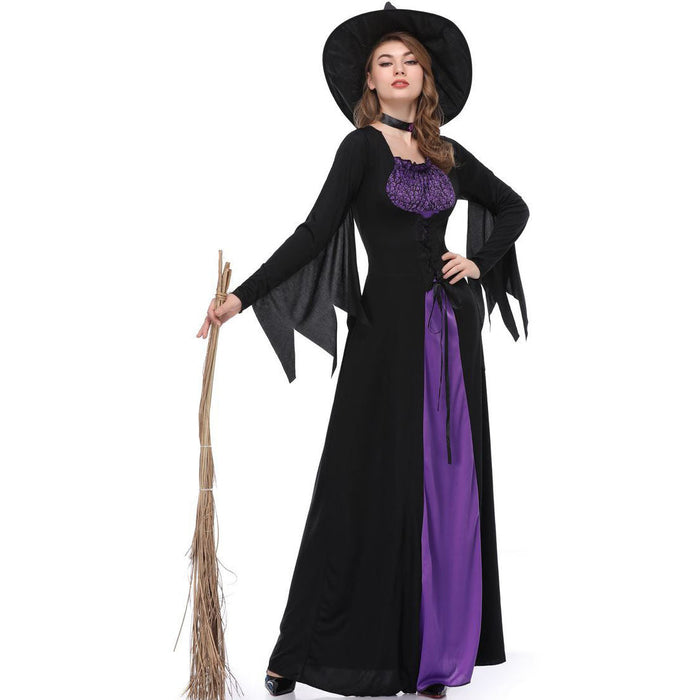 Purple Moon Witch Costume Dress