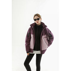Photo: Edinburgh Plum Colour-Block Windbreaker | Seoden London — view 3