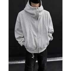 Photo: Men's Heavyweight Cotton Zip Up Hoodie | Seoden London — view 5