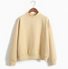 Photo: Serafina Fleece-Lined Mock-Neck Sweatshirt | Seoden London — view 7