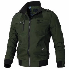 Photo: Aviator Cotton Stand-Collar Jacket | Seoden London — view 10