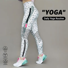 Photo: Alessia Printed High-Waist Leggings | Seoden London — view 3