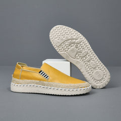 Photo: Men's Stitched Leather Moccasin Loafers | Seoden London — view 3