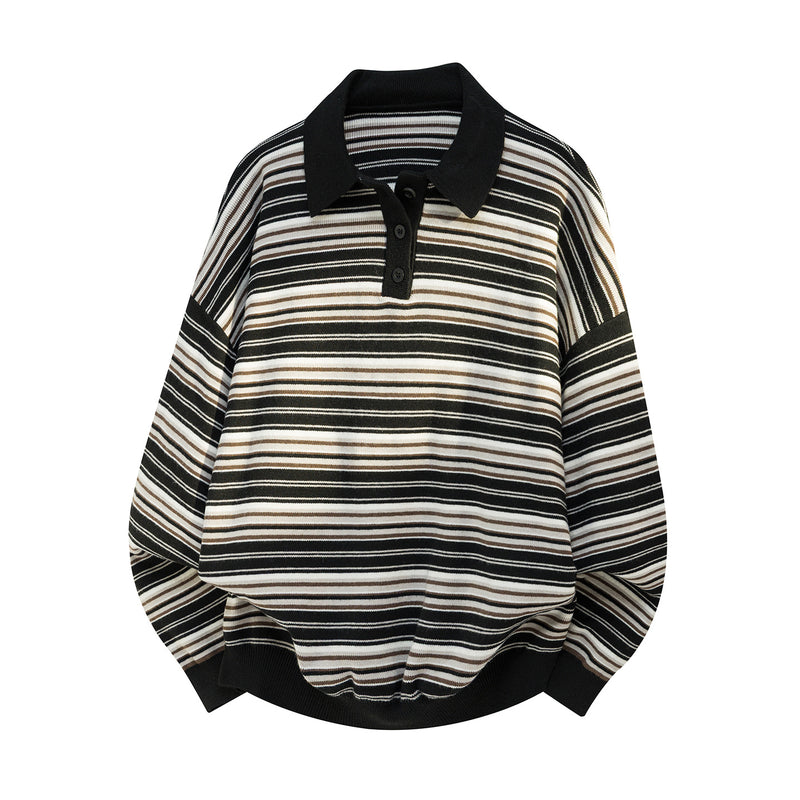 Photo: Retro Striped Polo Jumper | Seoden London
