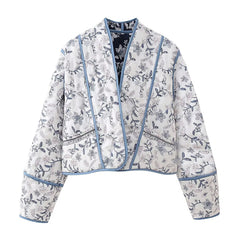Photo: Provence Reversible Floral Quilted Jacket | Seoden London — view 4