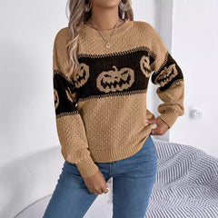 Photo: Pumpkin Band Colour-Block Jumper | Seoden London — view 3