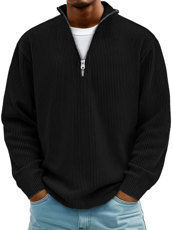 Photo: Lorenzo Ribbed Half-Zip Jumper | Seoden London