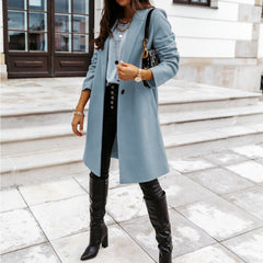 Photo: Vienna Mid-Length Wool-Look Coat | Seoden London — view 11
