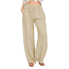 Photo: Giulia Wide-Leg Drawstring Trousers | Seoden London — view 5