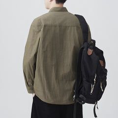 Photo: Men's Lightweight Workwear Shirt Jacket | Seoden London — view 4