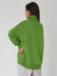 Photo: Women's Ribbed Roll Neck Jumper | Seoden London — view 8