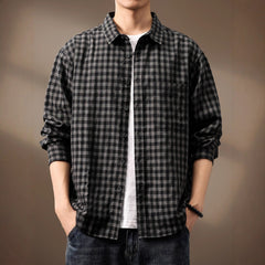Photo: Workwear Check Shirt Jacket | Seoden London — view 2