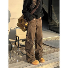 Photo: Women's Pleated Cotton Cargo Trousers | Seoden London — view 1