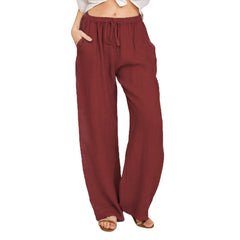 Photo: Giulia Wide-Leg Drawstring Trousers | Seoden London — view 6