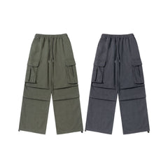 Photo: Men's Pleated Wide Leg Cargo Trousers | Seoden London — view 5