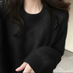 Photo: Women's Fine Knit Crew Neck Jumper | Seoden London — view 7