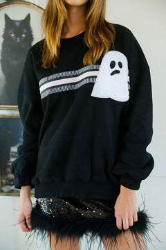 Photo: Pumpkin Sparkle Sequin Sweatshirt | Seoden London — view 7