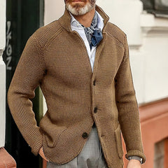 Photo: Venezia Stand-Collar Knit Cardigan | Seoden London — view 9