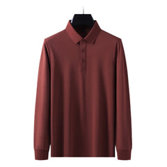 Photo: Capri Notch-Collar Long Sleeve Polo | Seoden London — view 1