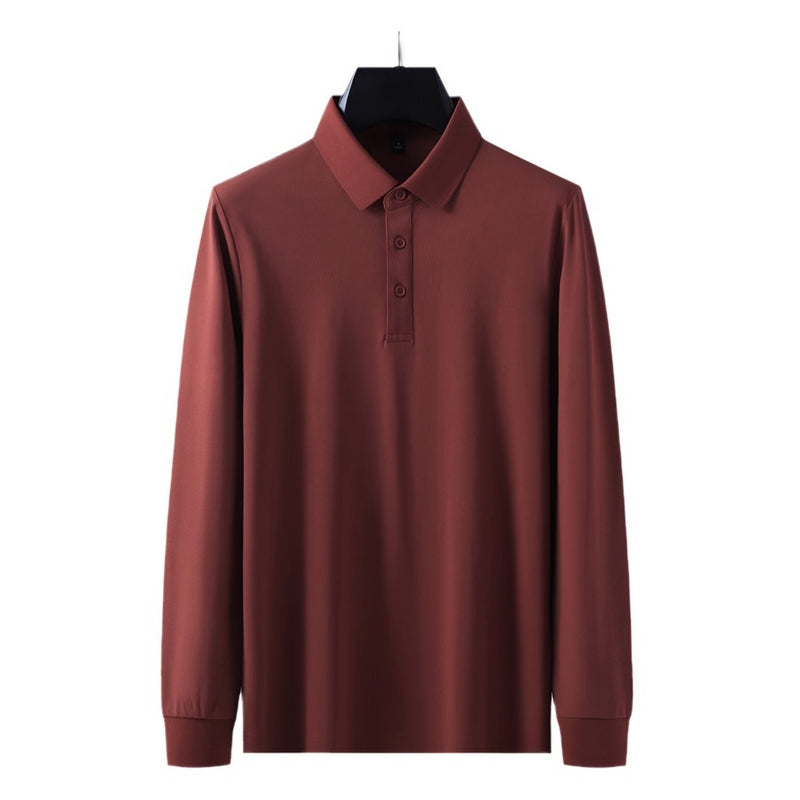 Photo: Capri Notch-Collar Long Sleeve Polo | Seoden London
