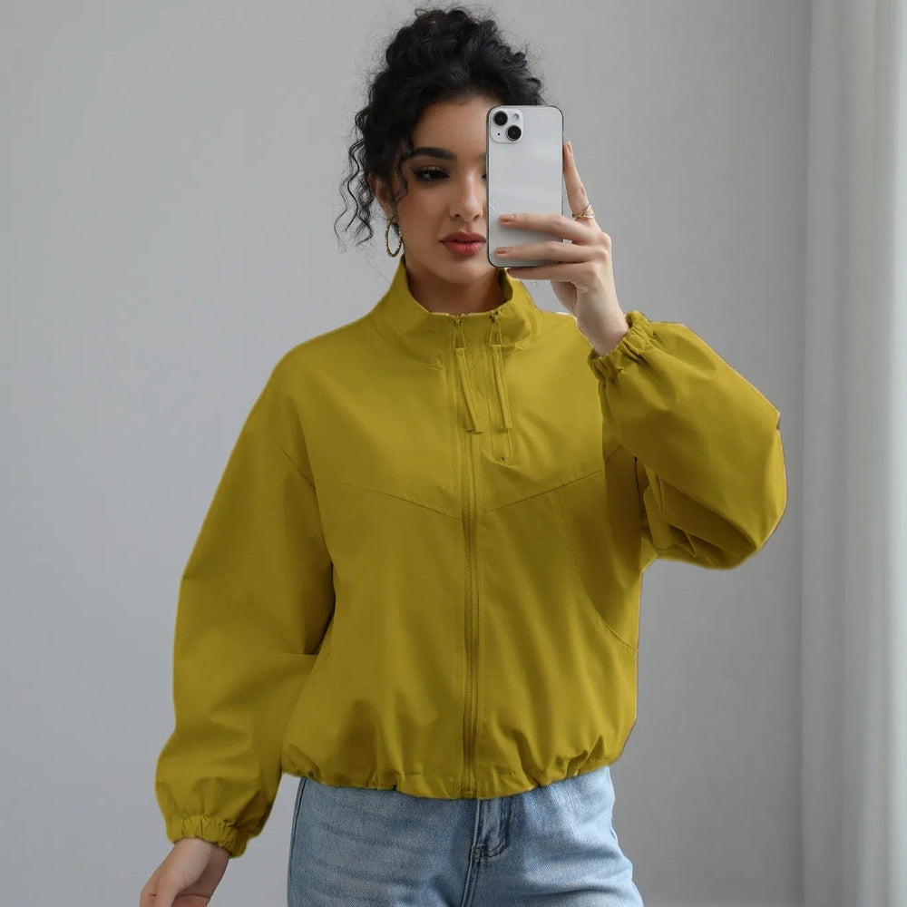 Photo: Covent Garden Stand-Collar Cropped Rain Jacket | Seoden London