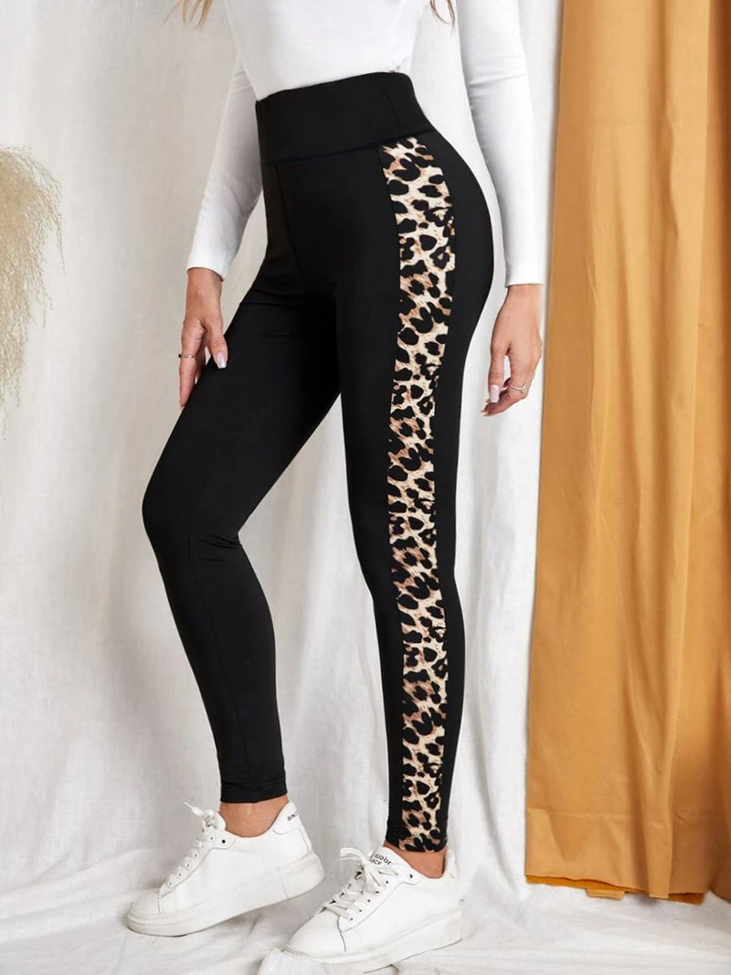 Photo: Valentina Leopard-Stripe Leggings | Seoden London