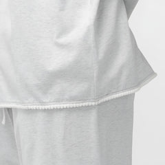 Photo: Women's Light Grey Cotton Pyjama Set | Seoden London — view 4