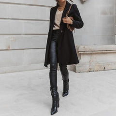 Photo: Vienna Mid-Length Wool-Look Coat | Seoden London — view 6