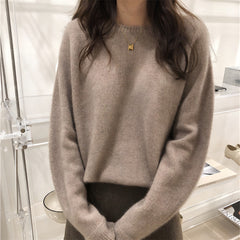 Photo: Women's Fine Knit Crew Neck Jumper | Seoden London — view 8