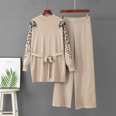 Photo: Women's Knit Jumper and Wide Leg Trousers Set | Seoden London — view 4