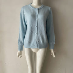 Photo: Women's Crew Neck Button Cardigan | Seoden London — view 12