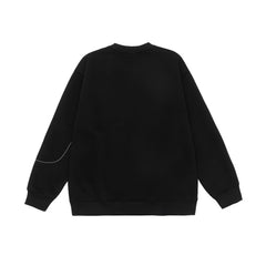 Photo: Men's Relaxed Cotton Crew Neck Sweatshirt | Seoden London — view 4