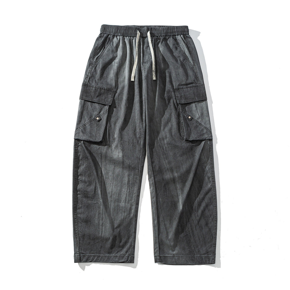 Photo: Men's Washed Cotton Cargo Trousers | Seoden London