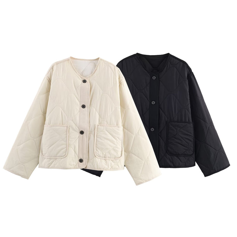 Photo: Kyoto Collarless Quilted Jacket | Seoden London