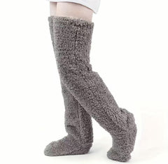 Photo: Cloud Plush Over-the-Knee Lounge Socks | Seoden London — view 4