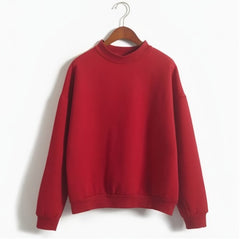 Photo: Serafina Fleece-Lined Mock-Neck Sweatshirt | Seoden London — view 12