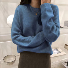 Photo: Women's Fine Knit Crew Neck Jumper | Seoden London — view 10