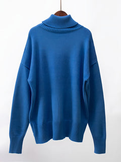 Photo: Women's Ribbed Roll Neck Jumper | Seoden London — view 24