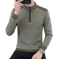 Photo: Hampstead Striped Half-Zip Pullover | Seoden London — view 1
