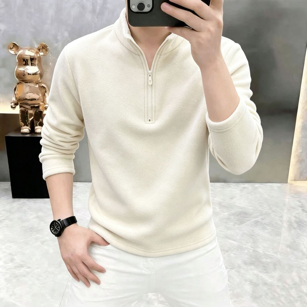 Photo: Men's Half Zip Polar Fleece Pullover | Seoden London