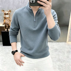 Photo: Men's Half Zip Polar Fleece Pullover | Seoden London — view 3