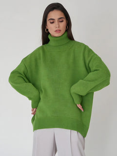 Photo: Women's Ribbed Roll Neck Jumper | Seoden London — view 9