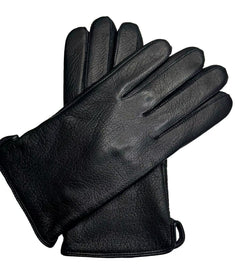 Photo: Regent Leather-Look Wool-Lined Gloves | Seoden London — view 8