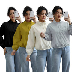Photo: Covent Garden Stand-Collar Cropped Rain Jacket | Seoden London — view 2