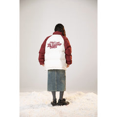 Photo: Tokyo Colour-Block Varsity Puffer Jacket | Seoden London — view 4